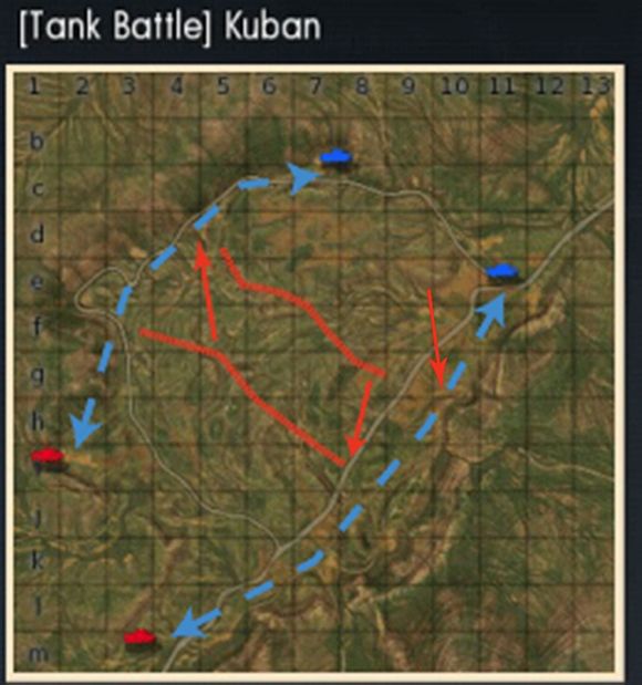 库班战役地图图片