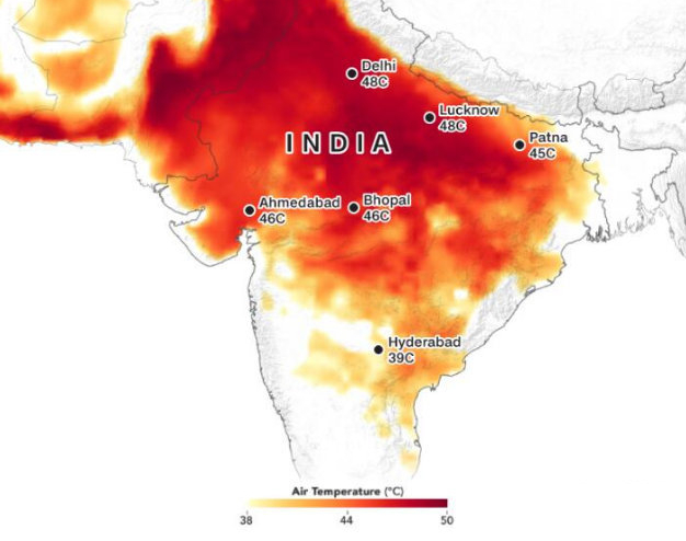 印度高温百人死亡：印度干季气温突破50摄氏度，今年入夏以来已有逾百人因高温死亡
