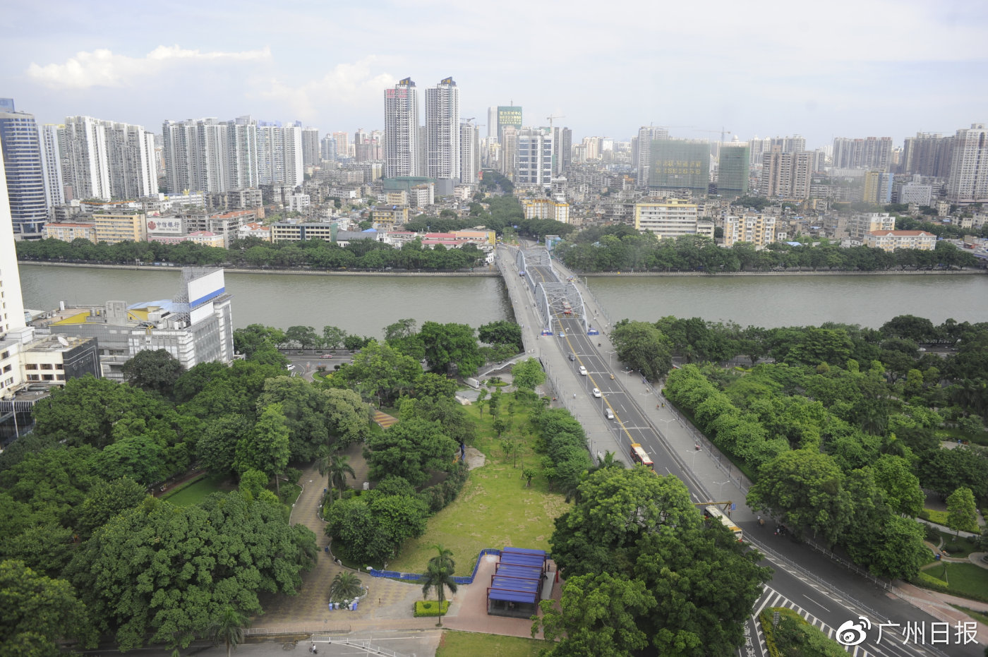 海珠桥全封闭39天到9月10日恢复通行，多条公交线路调整