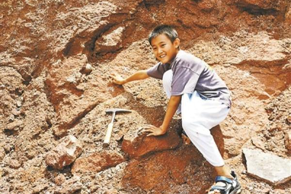 小学生发现六千万年前恐龙蛋：游玩时认出疑似化石