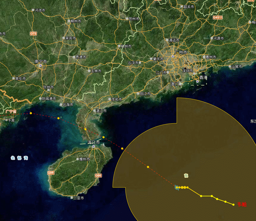 台风韦帕再次登陆，影响我国华南大部地区