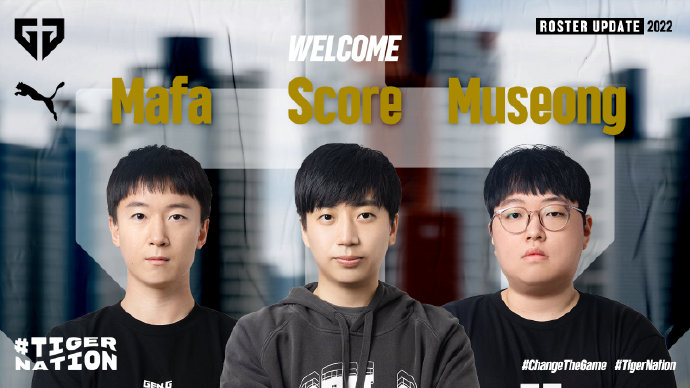 GEN官宣：Score、Mafa和Museong加入担任教练组