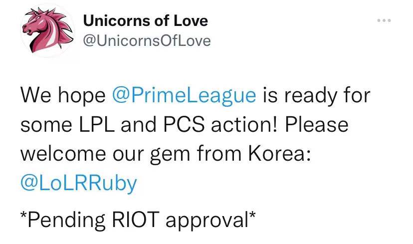 UOL官宣：中单选手Ruby加入二队USEUOL官宣：中单选手Ruby加入二队USE